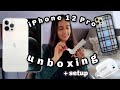 IPHONE 12 PRO UNBOXING + setup and accessories (upgrading from an iphone 6s!)