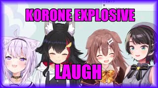 [SMOK] Korone held back too much from laughing [ENG SUBS]