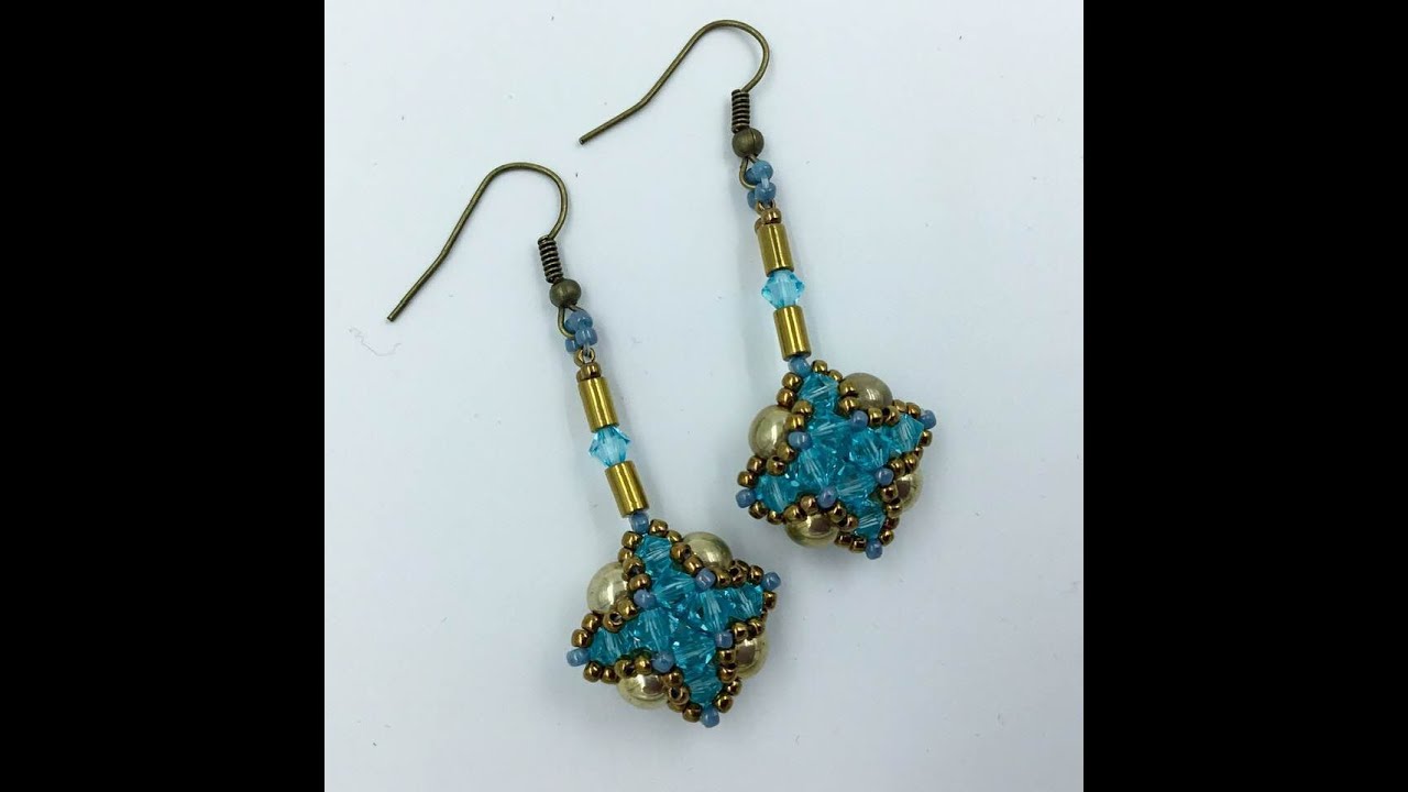 Sparkling Pillow Earrings Tutorial - YouTube