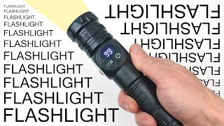 Super Bright Rechargeable Flashlight Zoom, Magnetic Base Cob Work Light