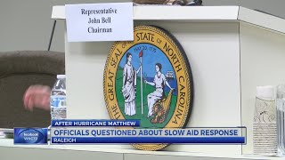 Officials questioned over slow Hurricane Matthew aid response