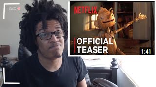 GUILLERMO DEL TORO'S PINOCCHIO | Official Teaser Trailer | Netflix REACTION!