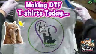 How to make DTF T-shirts using the Stahl's Hotronix Heat Press Fusion IQ -Just Care Animal Rescue screenshot 5