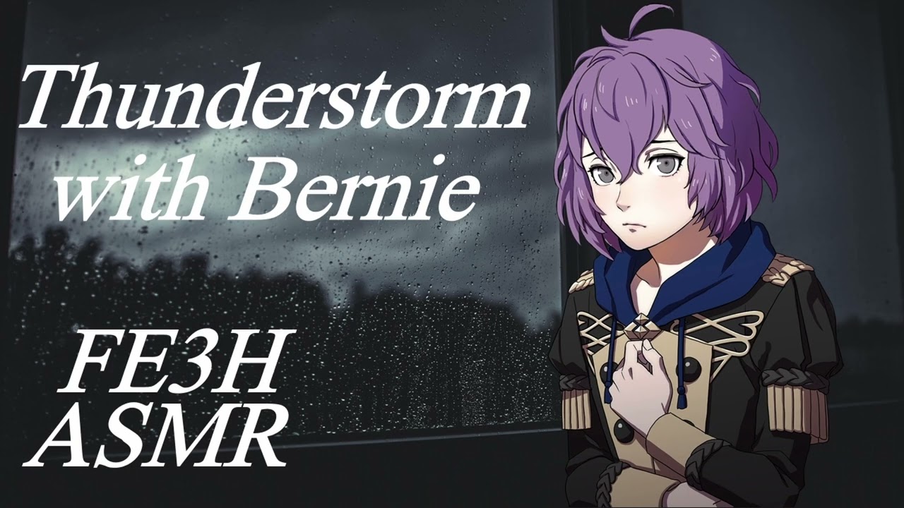 ⛈️ Cozy Thunderstorm with Bernadetta ⛈️ Fire Emblem ASMR | [Thunder and Rain, Writing, Sewing]