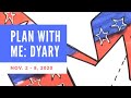 Plan With Me : Creative Dyary : Nov. 2-8, 2020