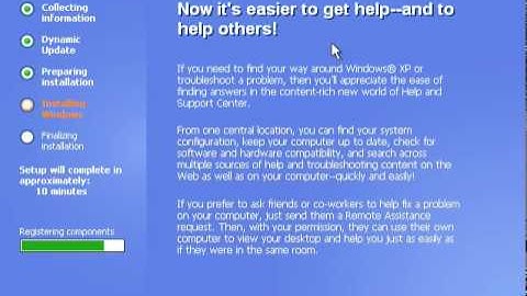 Installing Windows XP Pro - Part 2
