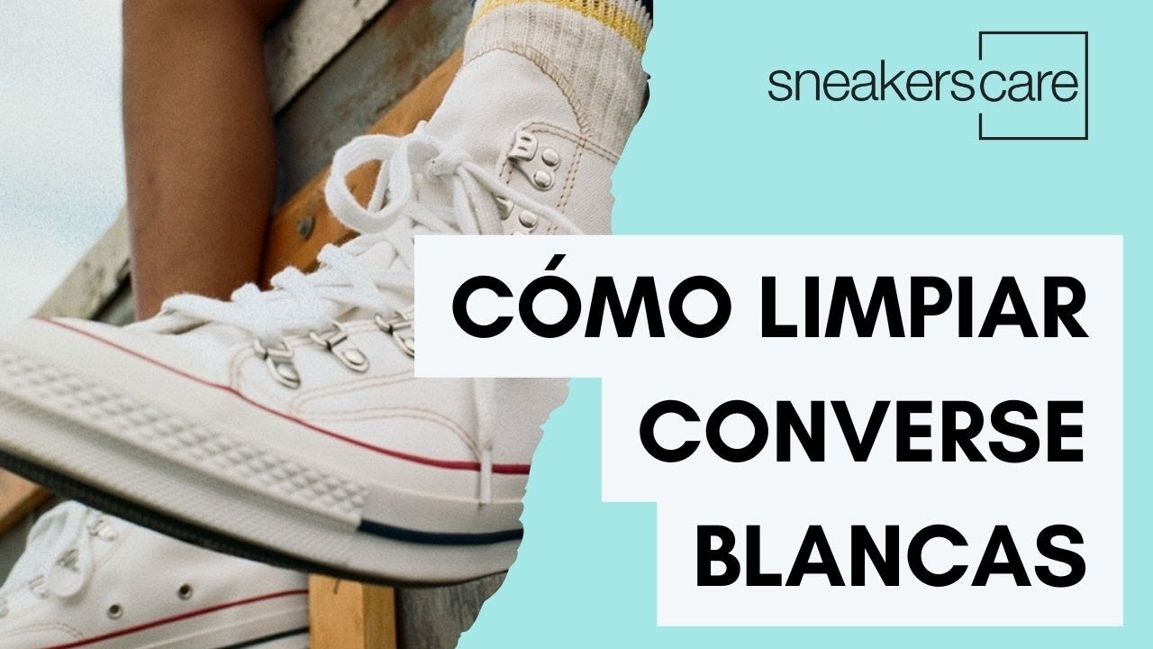 análisis Persona responsable tarifa Cómo Limpiar las Converse Blancas? | Sneakerscare.eu - Sneakerscare
