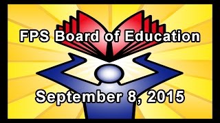 School Board Meeting - September 8, 2015
