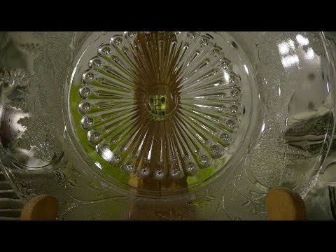 Early Canadian cape co.depression glass bread plate