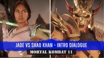 Jade vs Shao Khan Mortal Kombat 11 Intro Dialogue (Widescreen)