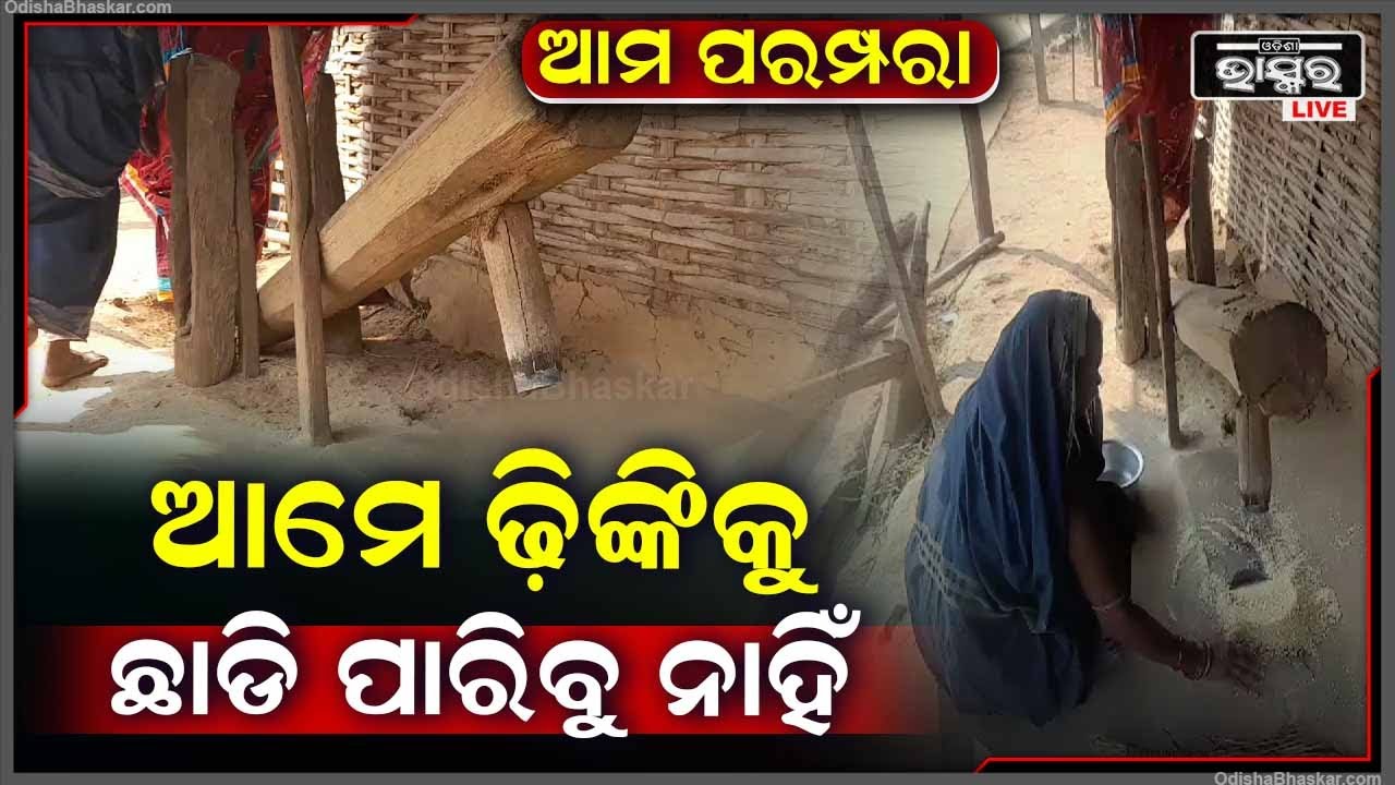 ଗ୍ରାଇଣ୍ଡରକୁ  ଛୁନାହାନ୍ତି ଏହି ଗାଁର ଲୋକେ, କେବଳ ଢ଼ିଙ୍କିରେ କରୁଛନ୍ତି ସବୁ କାମ, ପରମ୍ପରାକୁ ଭୁଲୁନାହାନ୍ତି ଲୋକେ