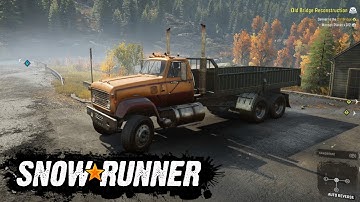 SnowRunner 2020 Gameplay Walkthrough Part 1 - Old Bridge Reconstruction