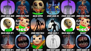 Siren Head Mod: Evil Ghost Games, Siren Head Strike Scary Forest, Baldi Super Extra Scary Mod... screenshot 2