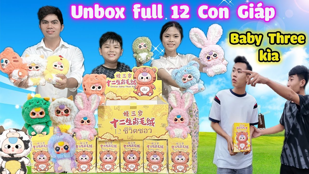 Bị Nhà Giàu Khinh Thường Và Cái Kết Unbox Full 12 Con Giáp Baby Three #trangvinhne