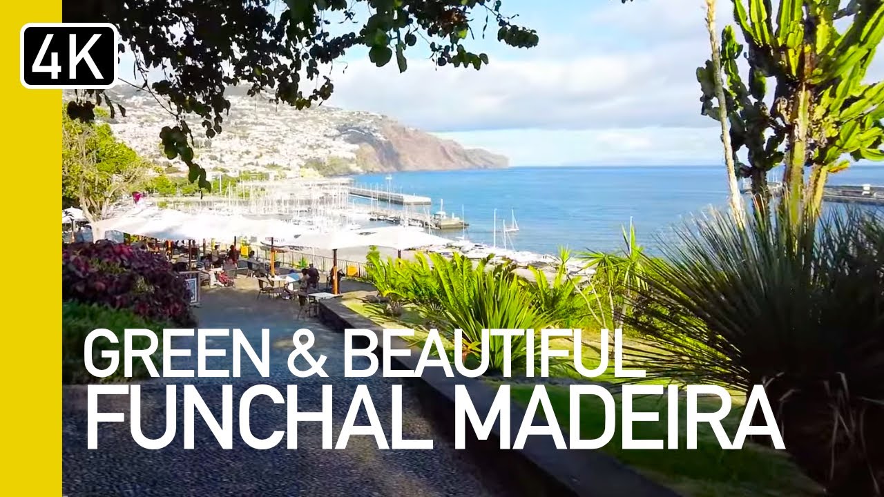Funchal, Madeira, is it the Hawaii of Europe? | 4K Walk from Santa Catarina Park to Municipal Garden