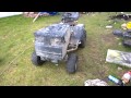 craftman mud mower opposed twin custom exhaust 16.5hp