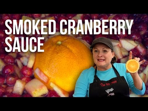 How to Make Smoked Cranberry Sauce Recipe w/ Tina the Grilla Girl