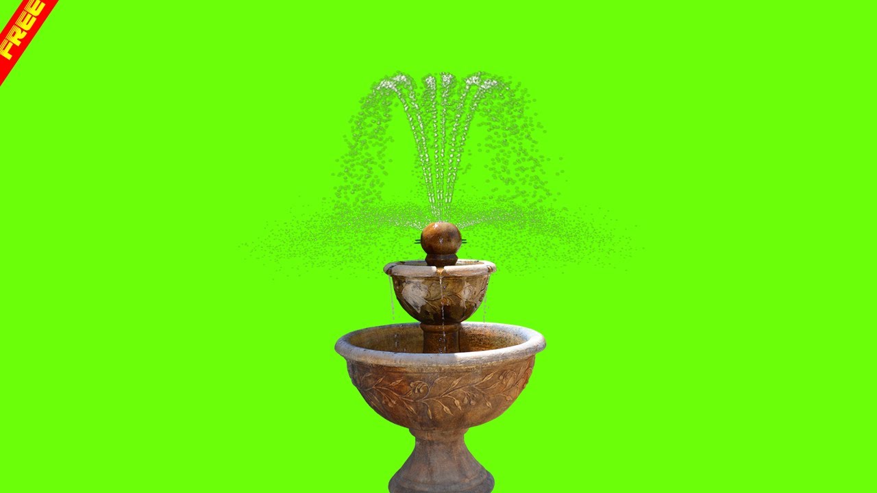 fountain green screen chroma key water fountain YouTube