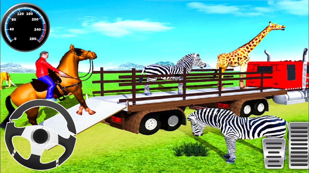 نقل الحيوانات ألعاب الشاحنات - العاب محاكاة شاحنة الحوانات #12 - TransportGame, Truk Muatan 