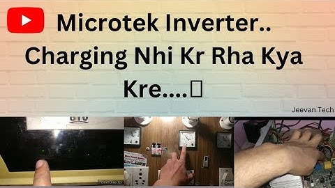 Microtek Inverter Charging Problem || Battery Not Properly Charge|| Jeevan Tech||