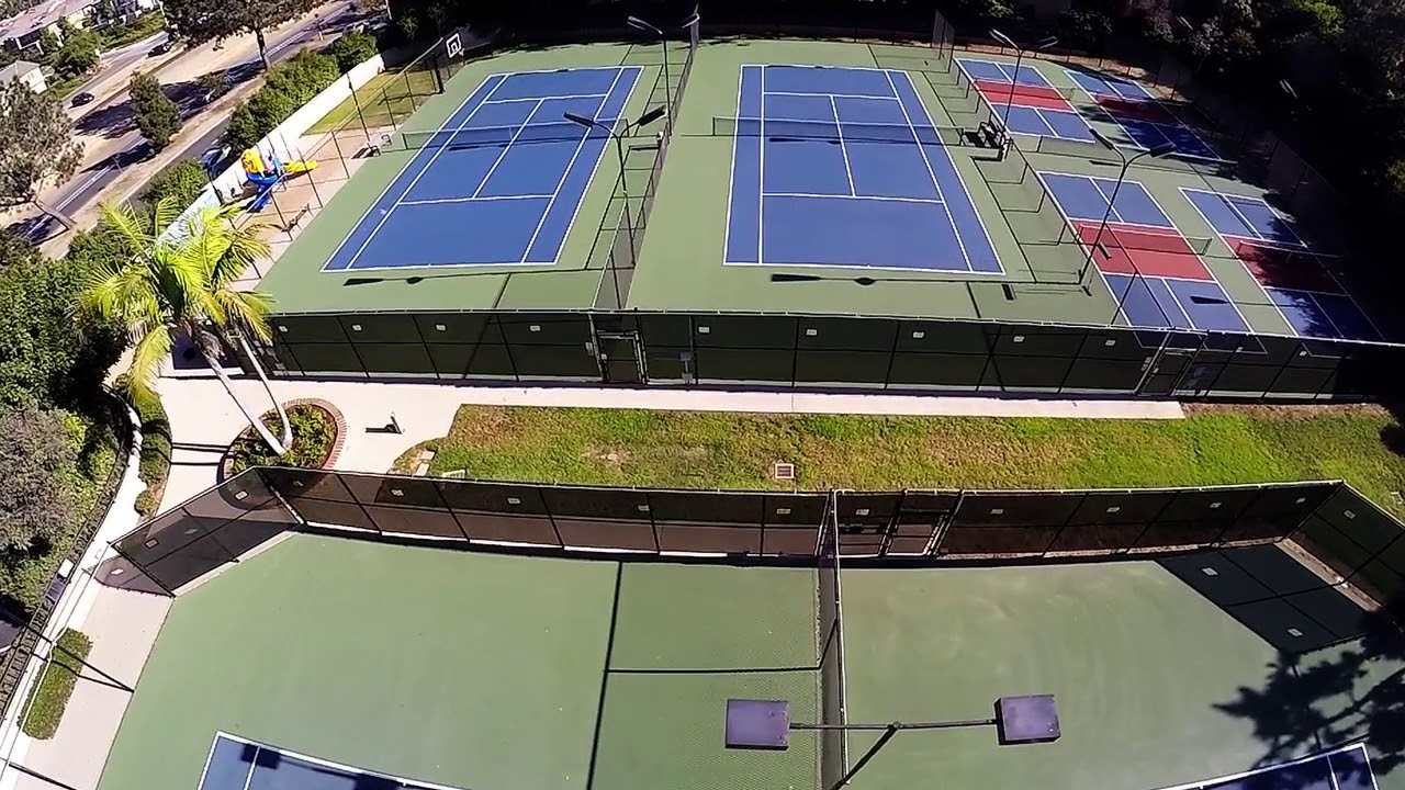 Tennis Courts Converted to Pickleball - YouTube