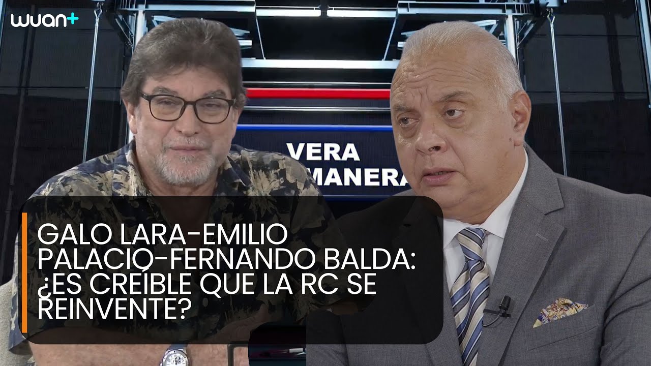 Galo Lara - Emilio Palacio - Fernando Balda: ¿es creíble que la RC se reinvente?