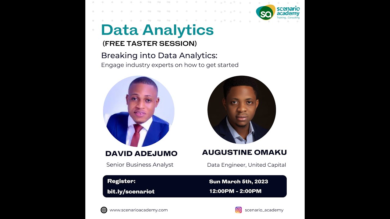 Breaking into Data Analytics MASTERCLASS - March Edition - YouTube