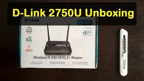 D-link 2750U Modem Unboxing || life world
