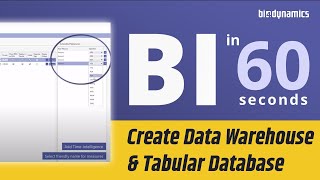 Create Data Warehouse & Tabular Database