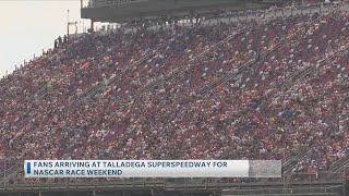 Fans Arriving At Talladega Superspeedway For NASCAR Race Weekend