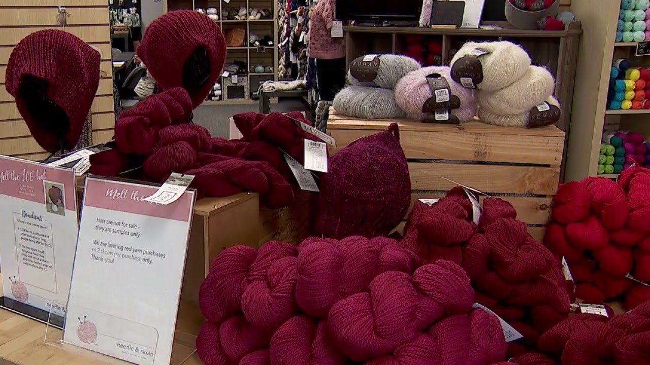 Minnesota yarn store's 'melt ICE’ red hat takes off around the world