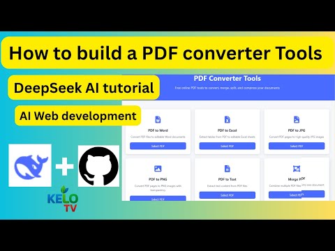 How I Built a Free PDF Converter Tool with DeepSeek AI & Hosted It on GitHub (Full Tutorial)
