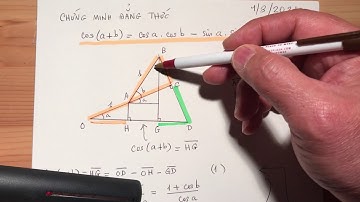 chứng minh cos(a+b) bằng (cos(a).cos(b) trừ sin(a).sin(b))