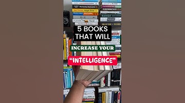5 Books that will increase your "INTELLIGENCE"