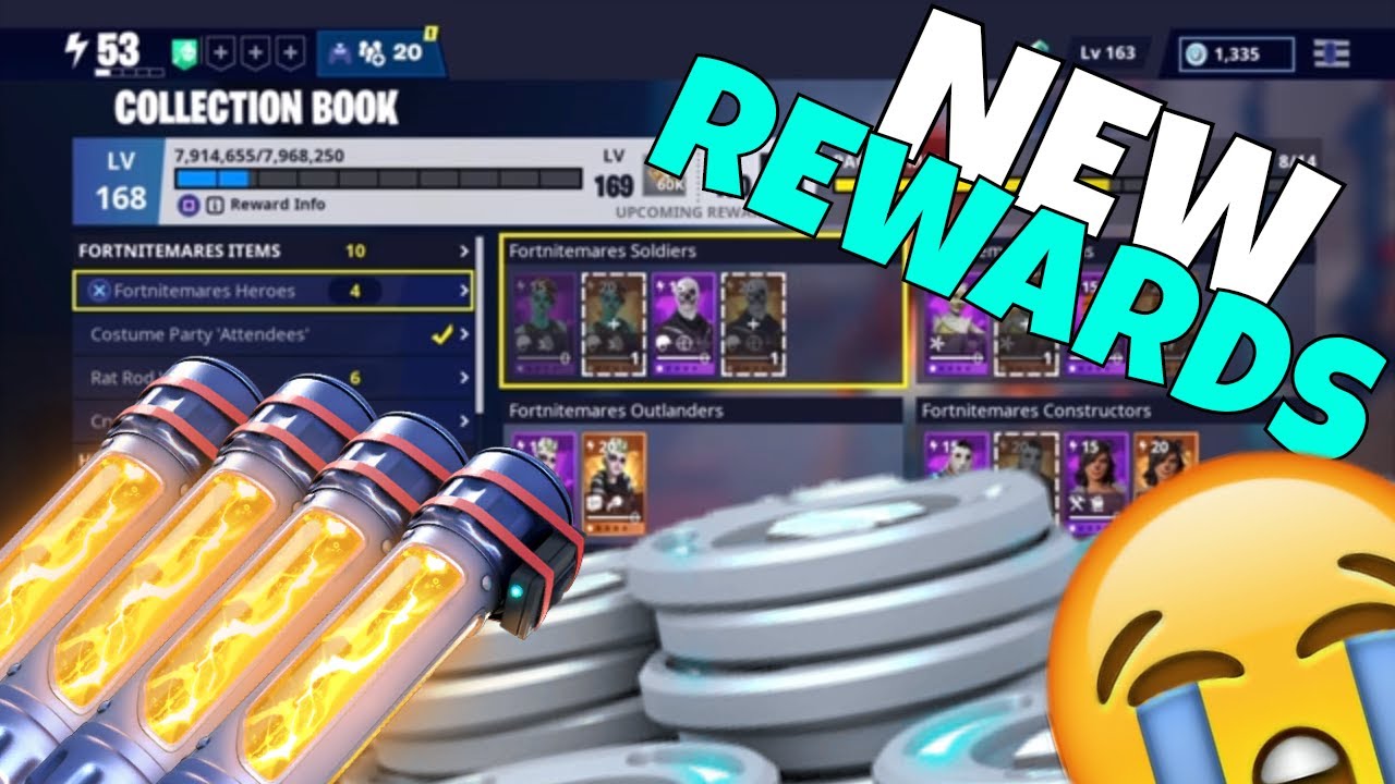 The New Collection Book Rewards No More V Bucks Fortnite Save The World - 