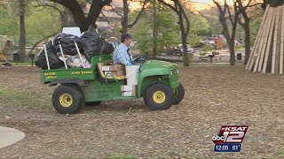 Video: Cleanup begins as Easter campers leave city parks
