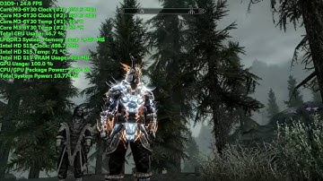 Intel Compute Stick (Core m3) Gaming: SKYRIM - 1080p