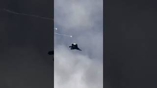 F-22 Raptor: Extreme Low Pass &amp; Flare Drop 🦅#fighterjet