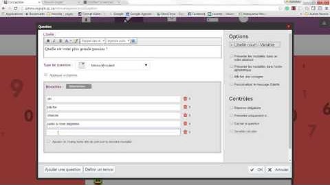 Sphinx : Question à menu déroulant pour un seul choix
