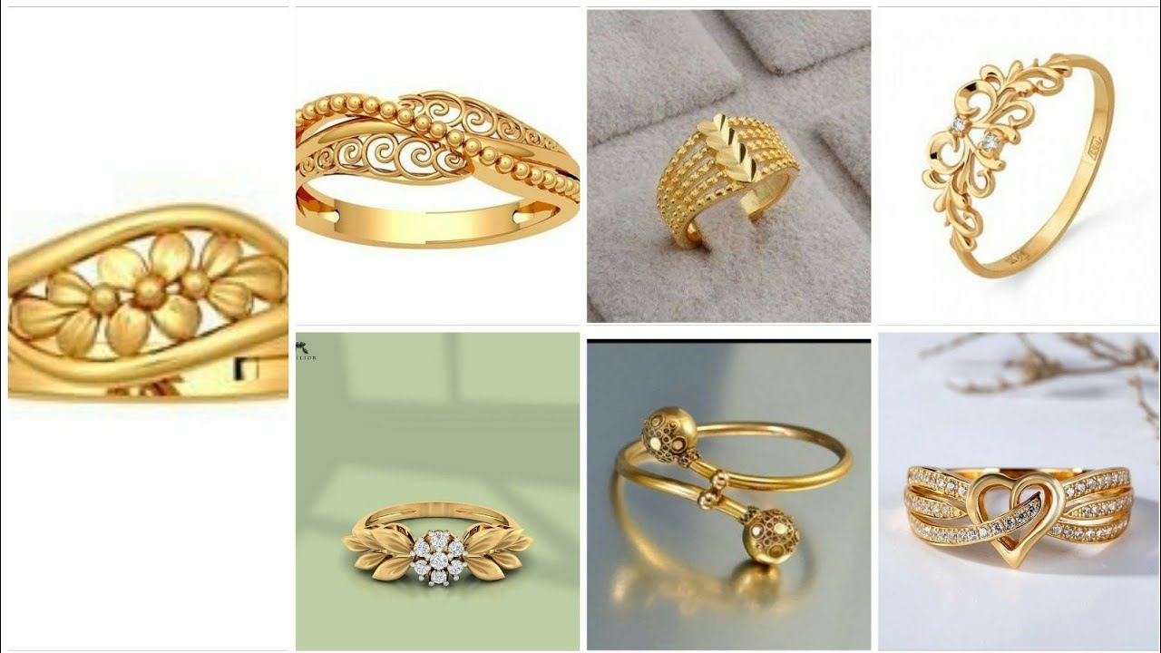 Latest Gold Ring Design Collection ||Zainab bukhari - YouTube