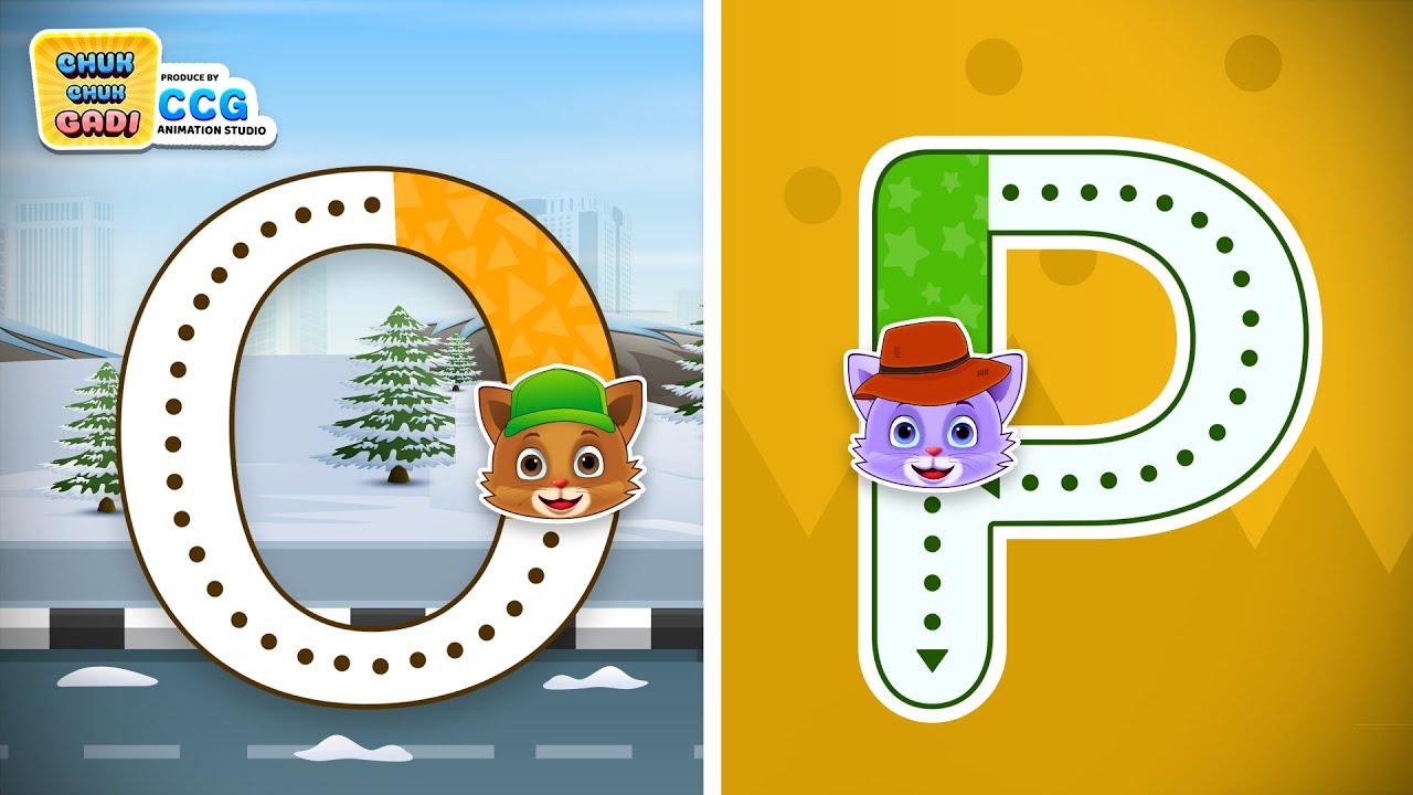 Tracing Letters O & P for Preschoolers | Fun & Easy Handwriting Practice 🎨🔤