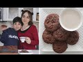 Arqa & Lilyth Make Double Chocolate Chunk Cookies - Heghineh Cooking Show