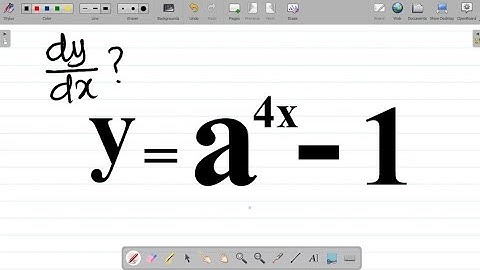 Differentiation of y=a^(4x)-1 using logarithmic and Implicit differentiation. #excellenceacademy
