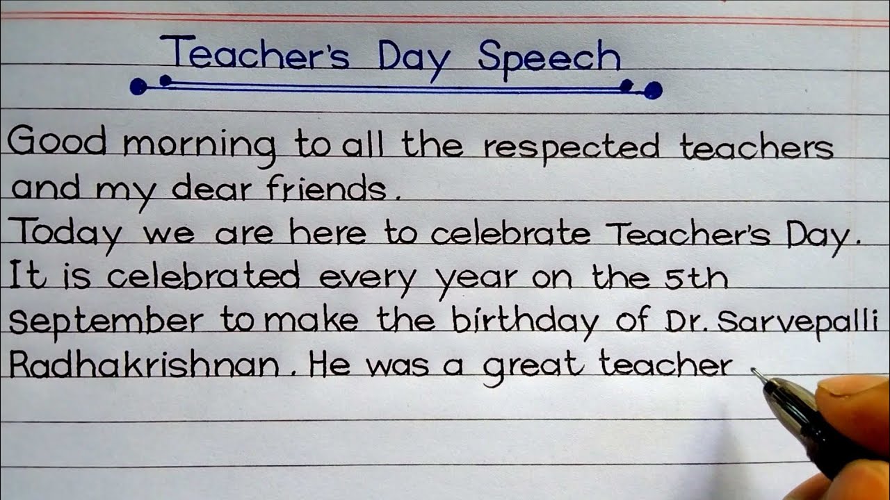 Teacher's Day Speech for School | Calligraphy Master Rakib