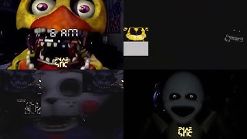 FNaF Sparta Unbothered Remix Quadparison