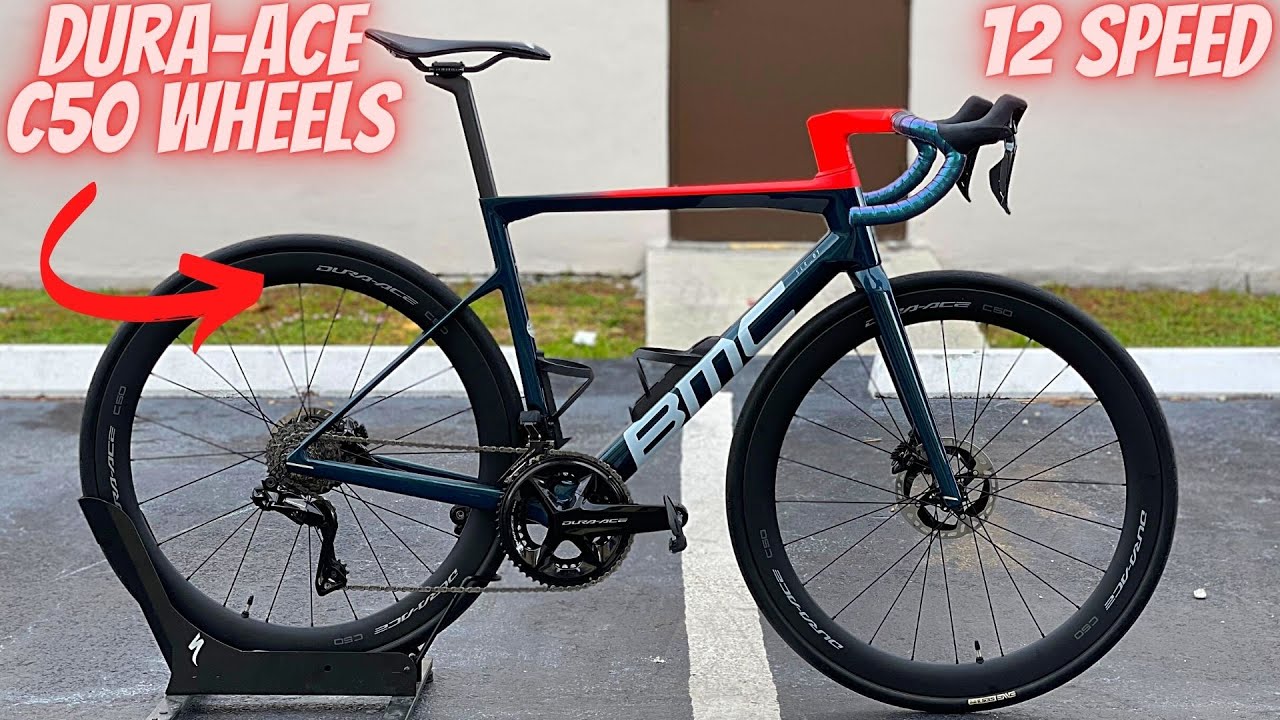 Schandalig markering fonds NEW! DURA-ACE C50 CARBON WHEELS!! (BMC SLR 01 TEAM MACHINE) NEW TIPS AND  FOR SHIMANO 12 SPEED - YouTube