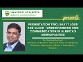 Alberta land institute research presentation  dr sandeep agrawal