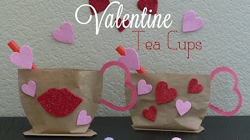 Valentines Craft Idea | Valentines DIY | Tea Cup Gift Bag