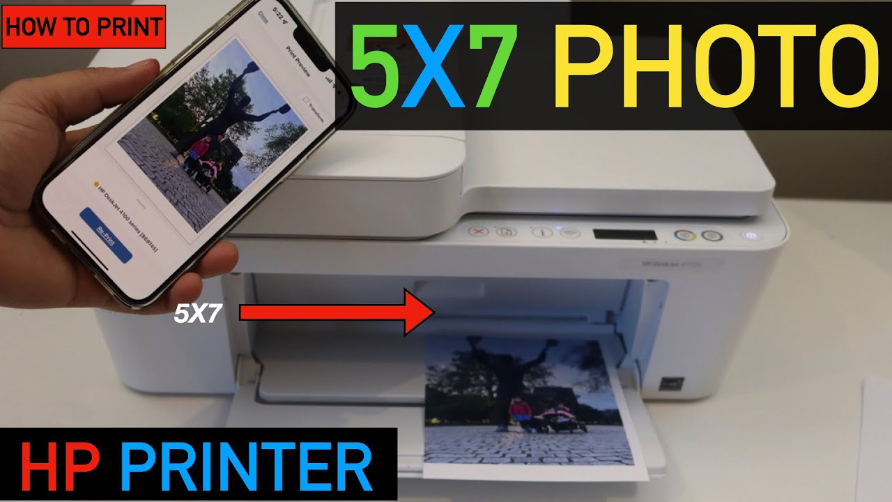 How To Print 5X7 Photo On HP Printer YouTube