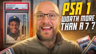 PSA 1 & 2 Worth More Than PSA 7?! Why? Griffey 1989 Upper Deck Rookie Conundrum!